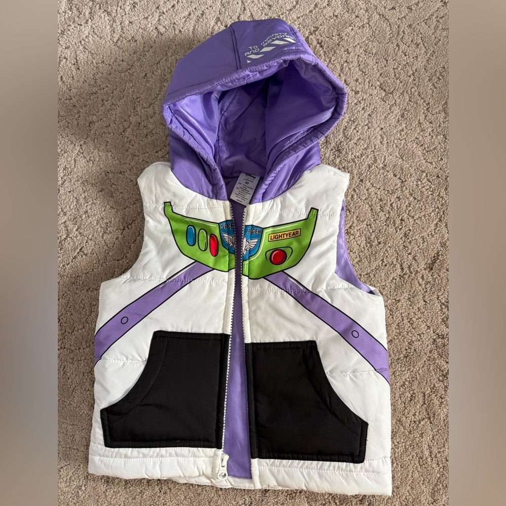 Buzz Lightyear hooded puffer vest